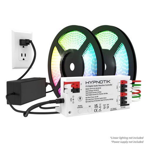 Hypnotik FX Digital Audio Reactive Controller Features